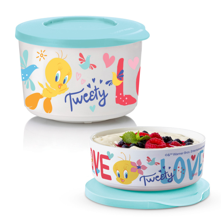 Paquete Tazón Ilumina Chico 800 ml & Petit 350 ml Decorados: Tweety Love