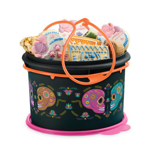 Bote para Refri Grande con Asa Decorado: Calaverita