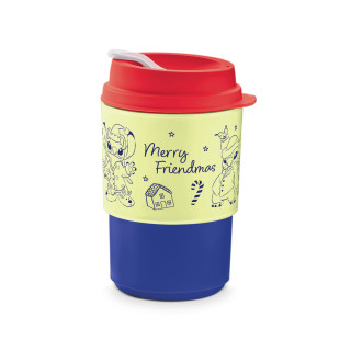 Eco Vaso Mini Decorado Stitch y Ángel