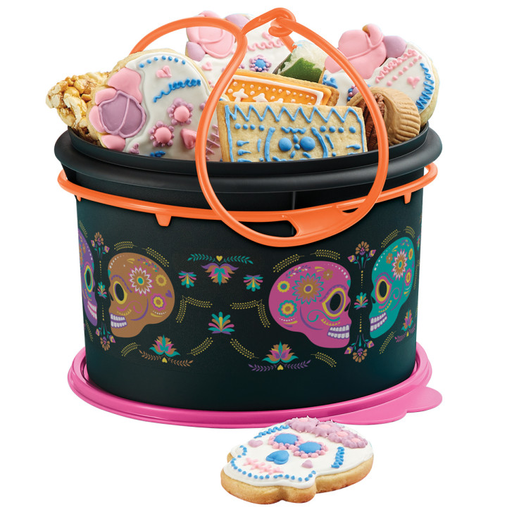 Bote para Refri Grande con Asa Decorado: Calaverita