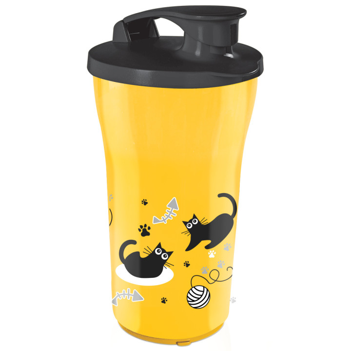 Súper Vaso Ilúmina Decorado: Michi Black